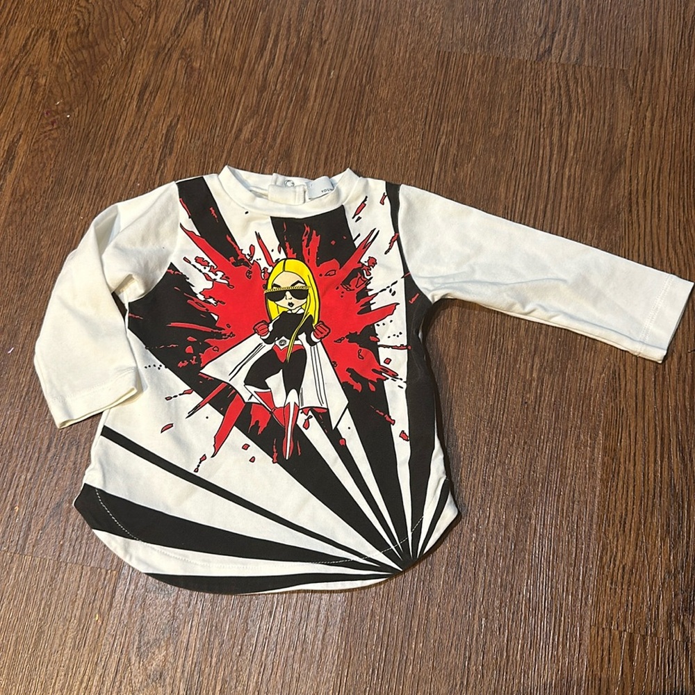 Young Versace baby girl long sleeve shirt 6m